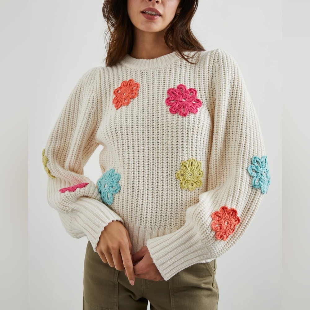 Rails Romi Sweater in Ivory Multi Daisies